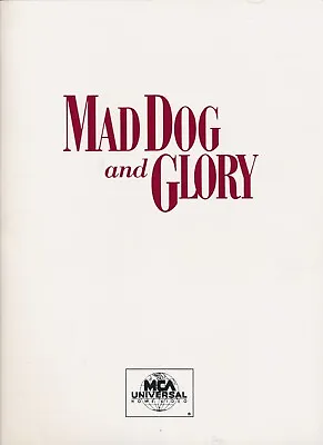 Mad Dog And Glory (1993) - Original Movie Press Kit W/Photos & Notes • $18