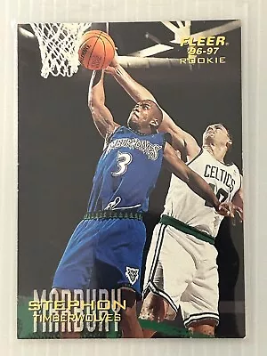 STEPHON MARBURY 1996-97 Fleer Rookie Card RC #219 Minnesota Timberwolves • $3.99