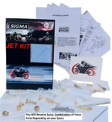 $47.02 • Buy Yamaha V-Star XVS1100 VStar 1100 Cc Twin Custom Carburetor Carb Stage1-3 Jet Kit