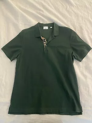 Mens Burberry Polo Shirt Size Large Green • $150