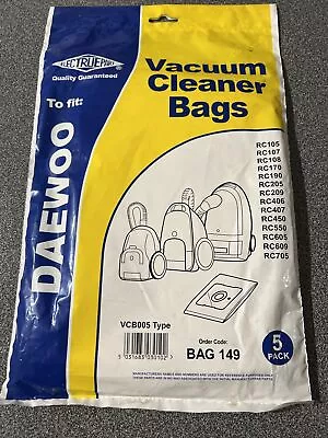 Daewoo Cylinder Range- Bag 149 5x Bags - VCB005 Type Bags -   • £4.95