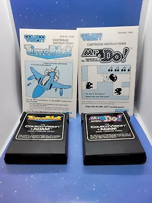 Coleco Vision Adam Gaming Cartridges Instruction UNTESTED Mr. Do Time Pilot • $13.99