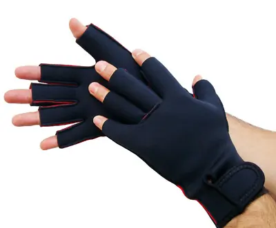 Arthritis Compression Gloves Fingerless Support Joint Pain Relief Carpal Tunnel • £9.79