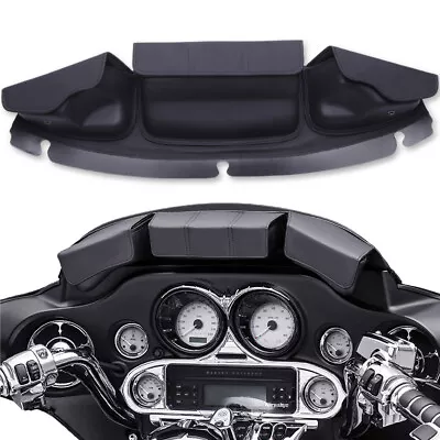 Large Motorcycle Waterproof Windshield Bag W/ 3 Pocket Pouch For Harley Touring • $56.09