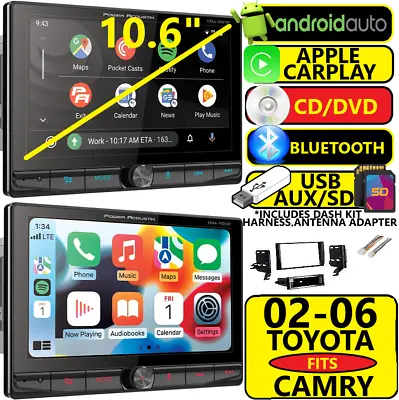 Fits 02-06 Toyota Camry Nav Bluetooth Cd/dvd Carplay Android Usb Auto Car Radio • $399.99