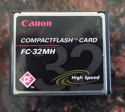 Genuine Canon 32MB Compact Flash CF Memory Card [FC-32MH] For Older Cameras Etc. • $23