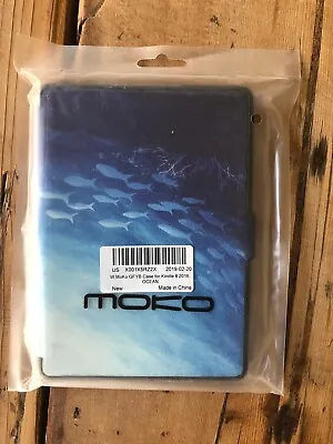 Moko Case For Kindle 8-Navy Blue Ocean Design • $8.15