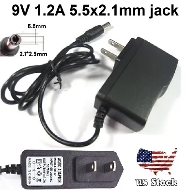 9V 1.2A 1200mA AC/DC 110-240V Converter Adapter Wall Charger Power Supply Mains • $4.86