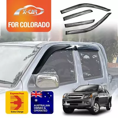 Weathershields For Holden Colorado Dual Cab 2008-11 Window Visor Weather Shields • $40.98