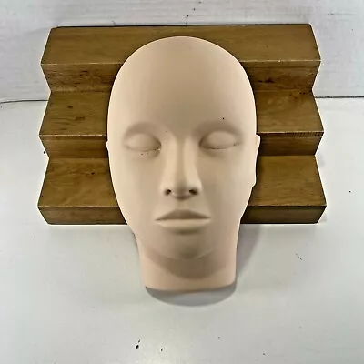 Practice Training Face Silicone Cosmetology Mannequin Face Head Eye NICE! • $21.44