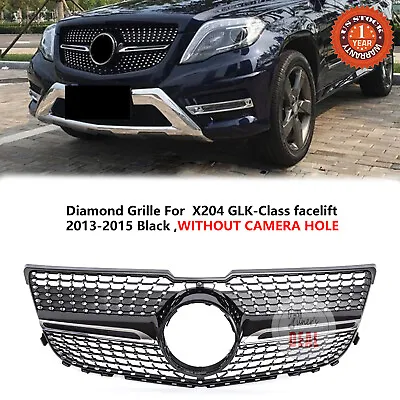 Black Front Grille For Mercedes Benz X204 GLK-CLASS 2013-2015 Diamond Grill • $53.72