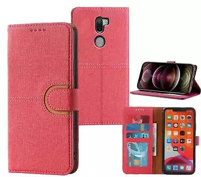 Xiaomi Mi5s Plus Pu Leather Wallet Case Canvas Finish Combined • $7.50