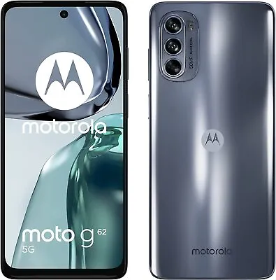 Motorola Moto G62 5G 6.5  Smartphone 4GB RAM 64GB Unlocked - Midnight Grey A • £99.89