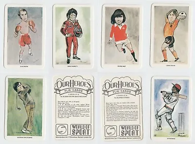 Venorlandus Ltd - Our Heroes World Of Sport (1979) - Type Cards/Odds • £4.99