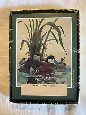 Antioch Publishing Vintage Ducks On Pond 30 Self Stick 3x4” Bookplates New Box • $9.99