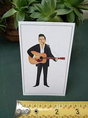 MAX DALTON Johnny Cash Mini Print  2X4  Poster Art Handbill • $5.99