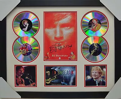 Ed Sheeran 4cd Signed Framed Memorabilia Limited Edition • $120