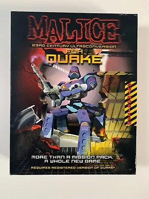 MALICE (23rd Century Ultraconversion For QUAKE) - PC CD-ROM Windows 95 - Big Box • £40