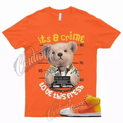 SB Dunk High Sweet Candy Tooth Shirt Amarillo Orange White Black 1 Corn CRIME • $24.29