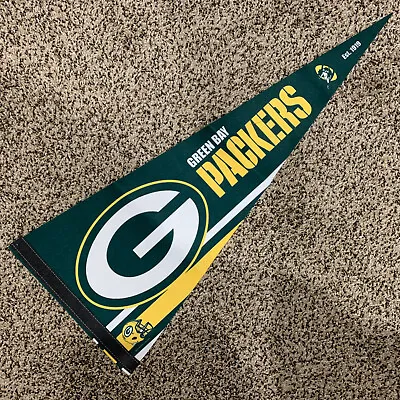 NEW Green Bay Packers Wincraft Full Size Cloth Pennant NFL NFC Football Lambeau • $12.95