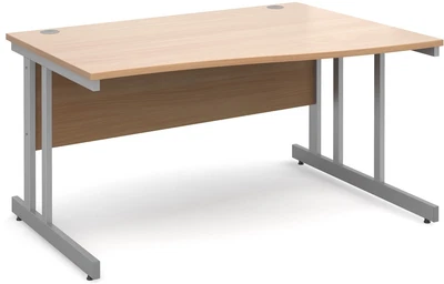 £317.84 • Buy Momento 1400mm RH Wave Desk - Beech