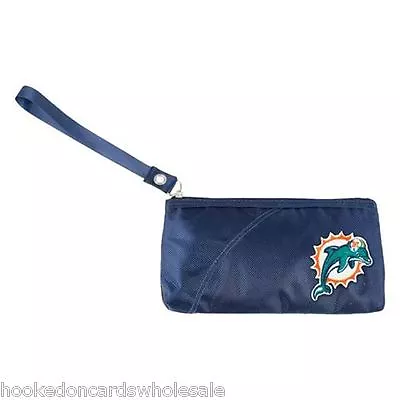 Miami Dolphins Color Sheen Wristlet Small Purse Handbag 4 X 9  • $11.25