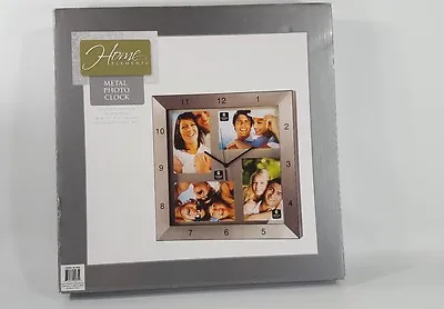 Home Elements Metal Photo Clock Size:13 X13   • $24.99