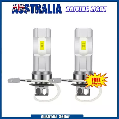 New H3 Led 160w Headlights Fog Driving Light Bulbs Car Ute 4wd Lamp Globe 2x • $17.09