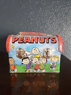 Vintage Peanut Gang Metal Dome Lunch Box With Suckers Still Inside • $30