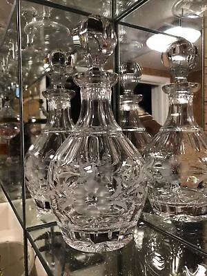 Mikasa Round Crystal Decanter With Stopper Wine Brandy Whiskey Barware • $40