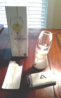 Vinturi Essential White Wine Aerator - No-Drip Stand Travel Pouch - EUC • $9.99