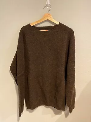 Best Made Co_The Shetland Wool Sweater_ 100% Wool-_Men’s Size L_Color Brown_RARE • $39.99