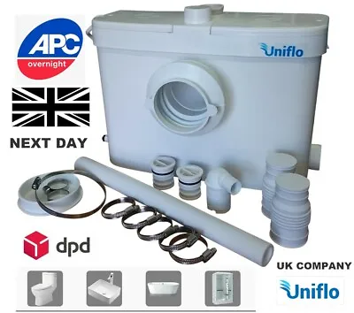 Saniflo Saniplus Alternative Uniflo 4 Plus Slim Macerator Pump WC Sink & Shower • £239