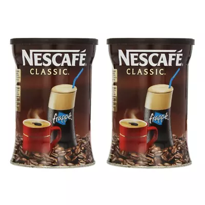 2 X Nescafe Classic Instant Coffee Hot Or Cold Greek Frappe 200g • $34.16