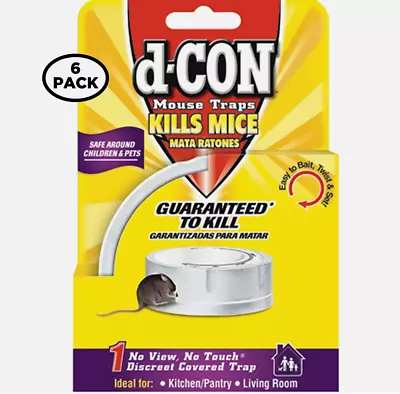 D-CON No View No Touch Covered Mouse Trap 1 Trap (Pack Of 6) • $37.99