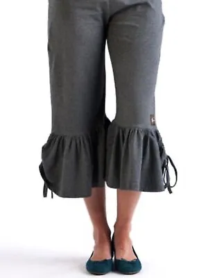 Matilda Jane Steely Big Ruffles Pants Size Small Gray • $25.99