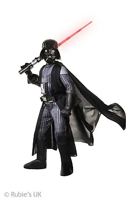 Rubies Official Star Wars Darth Vader Super Deluxe Boys Costume Age 8-10 Years • £44.99