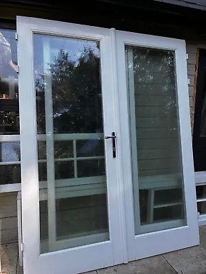 £249 • Buy White Solid Wood French Doors 1555x1981mm
