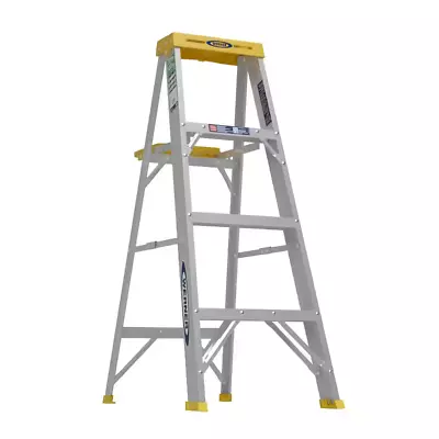 4 Ft. Aluminum Step Ladder 8 Ft. Reach 25 Lb. Load Capacity Type II Duty Rating • $70.38