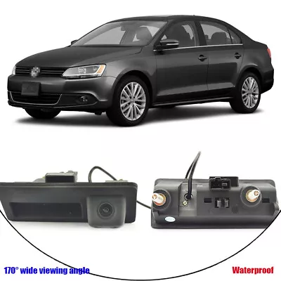 Car Trunk Handle CCD Rear View Camera Backup Parking For VW Jetta 2011-2014 • $41.89