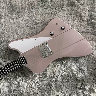 Solid Body Electric Guitar Firebird Light Pink Ebony Fretboard Mini Pickups • $275.08