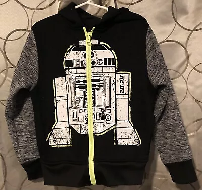 £5.67 • Buy Lego Star Wars R2-D2 Droid Boys Hoodie Size 4 Sweatshirt Full Zip Black Yellow