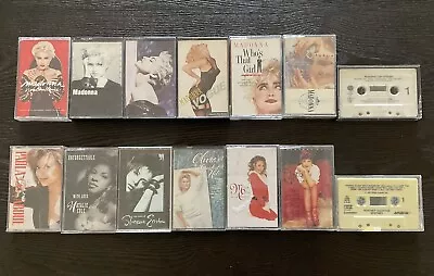 Madonna Mariah Carey Paula Abdul Gloria Estefan Plus Others 14-Cassette Lot • $18.75