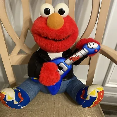 $22.95 • Buy Vintage 1998 TYCO Rock N’ Roll Elmo W/Gutair And Leather Jacket Shakes And Sings