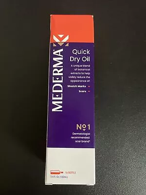 Mederma Quick Dry Oil Skin Care For Scars & Stretch Marks 3.4 Oz • $12.99