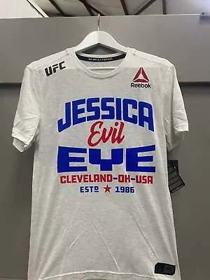 Official UFC Reebok Jessica Evil Eye Fight Night Walk Out T-shirt Small • £24.99