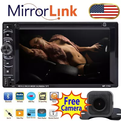 Fit Ford F-250 F-350 Super Duty 2 Din Car Stereo DVD CD Radio Player Navi&Camera • $113.49