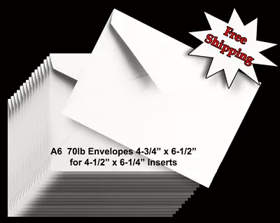 500 Baronial Pointed Flap A6 Bright White Envelopes For Invitations Announcement • $86.96