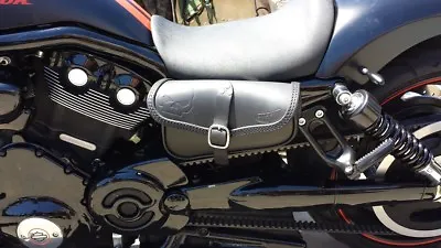 $185 • Buy  Leather Saddlebag For Harley Davidson Night Rod, V Rod  Left Side Best Quality 