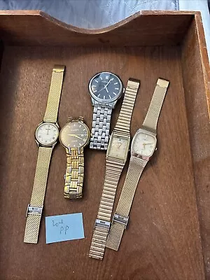 Vintage Mens Estate Watch Lot Of 5 Untested Lot PP • $50